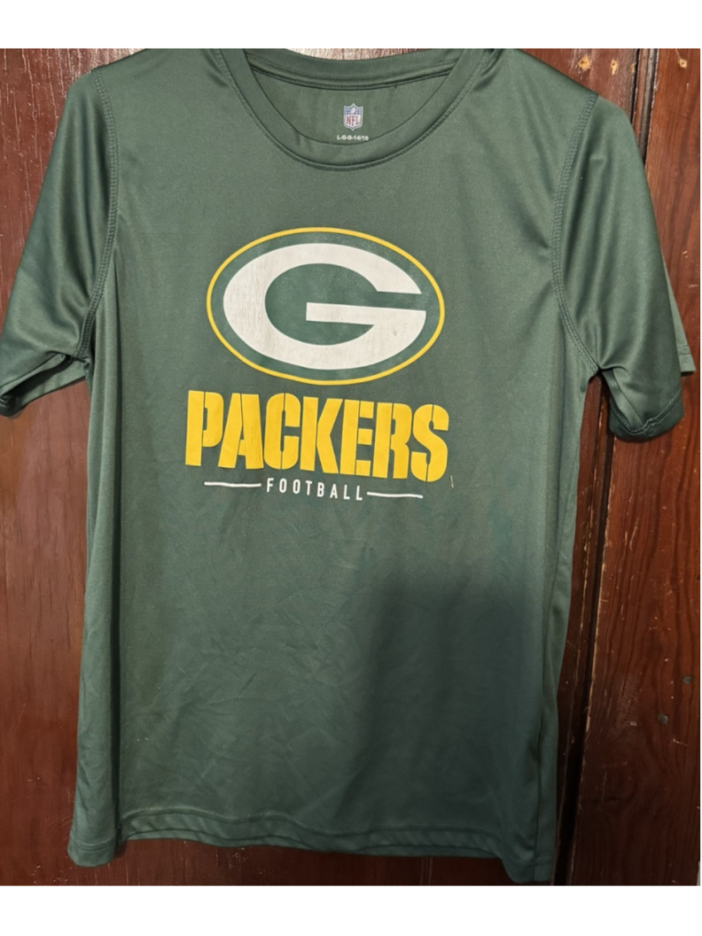 Green Bay Packers t-shirt Kid's Size L Green